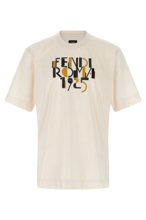 Футболка с принтом «Fendi Roma 1925» Белая FY0936AVOHF1J7C Футболка с принтом «Fendi Roma 1925» Белая FY0936AVOHF1J7C