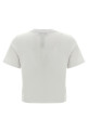 'Anchor embroidery pannelled cropped' T-shirt  White 'Anchor embroidery pannelled cropped' T-shirt  White