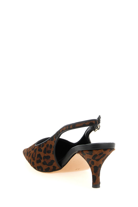 Слінгбеки з тваринним принтом, коричневі TWIN SET 252TCP22012618 Слінгбеки з тваринним принтом, коричневі TWIN SET 252TCP22012618