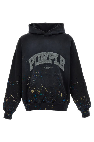 Худі з вишивкою Чорний PURPLE P401MFBS325BLACK Худі з вишивкою Чорний PURPLE P401MFBS325BLACK