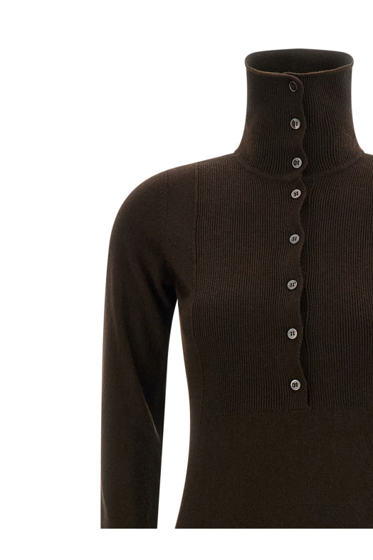 High neck dress Brown High neck dress Brown