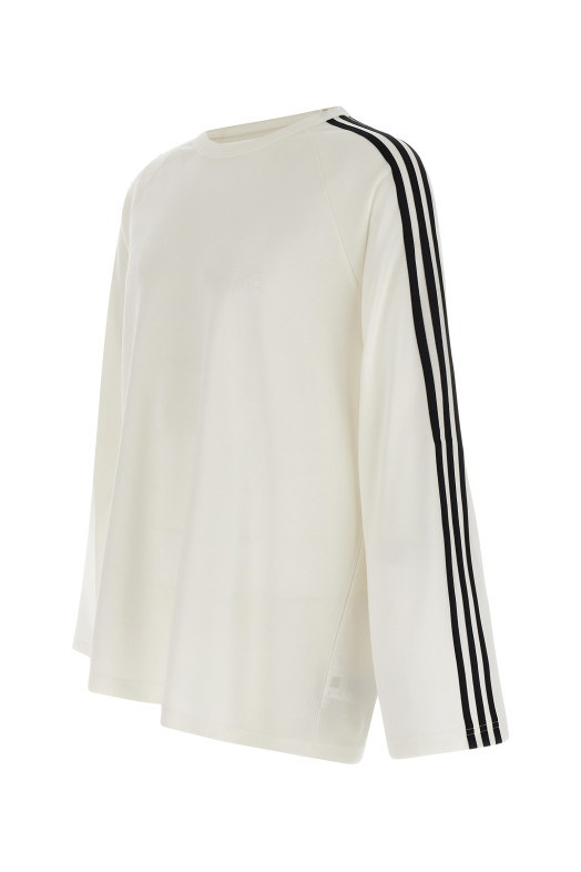 'Y-3 Long Sleeve Tee 3-Stripes' T-shirt Black-grey 'Y-3 Long Sleeve Tee 3-Stripes' T-shirt Black-grey