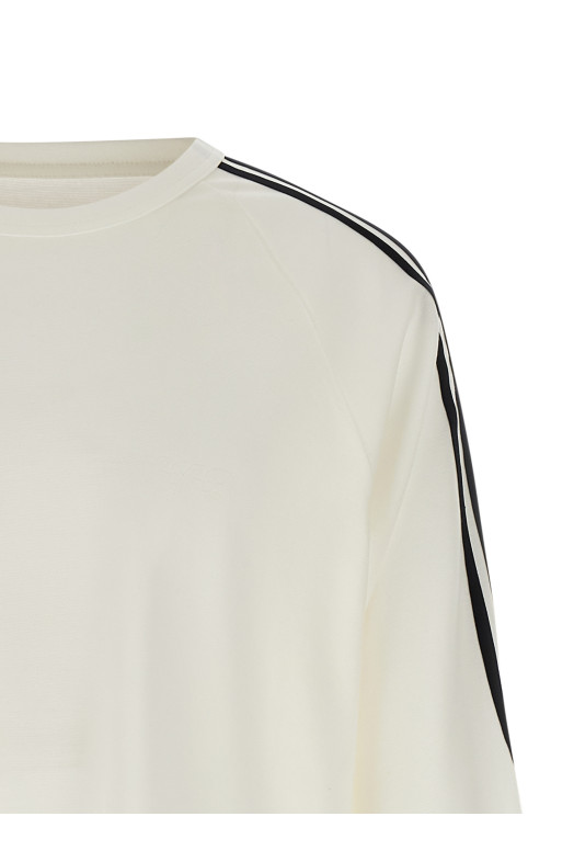 'Y-3 Long Sleeve Tee 3-Stripes' T-shirt Black-grey 'Y-3 Long Sleeve Tee 3-Stripes' T-shirt Black-grey