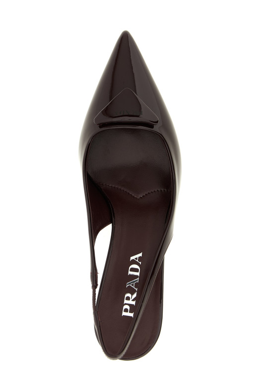 Triangle logo slingback Bordeaux Triangle logo slingback Bordeaux