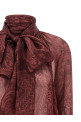 Блузка с бантиком бордо ETRO WRJA015099SA1K9X0867 Блузка с бантиком бордо ETRO WRJA015099SA1K9X0867