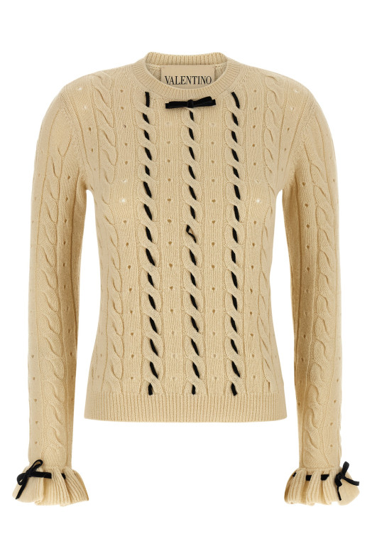 Вовняний светр Valentino Garavani Білий B3KC66Z9K9ET5 Вовняний светр Valentino Garavani Білий B3KC66Z9K9ET5