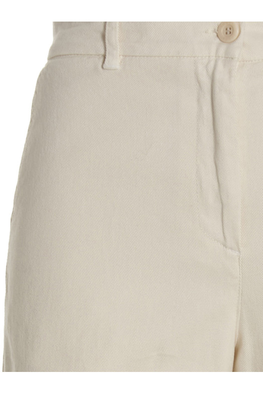 Джинсы с широкими брючинами Белые NUDE (1103597524)