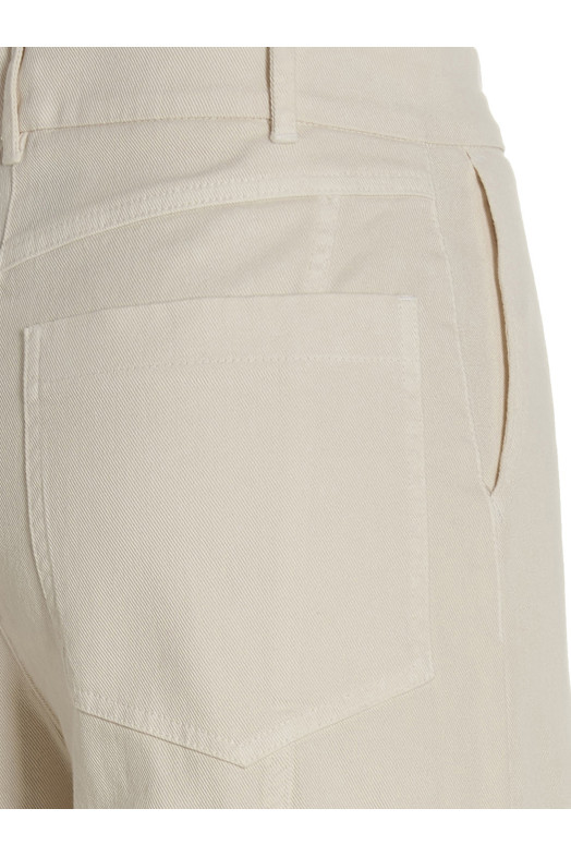 Джинсы с широкими брючинами Белые NUDE (1103597524)