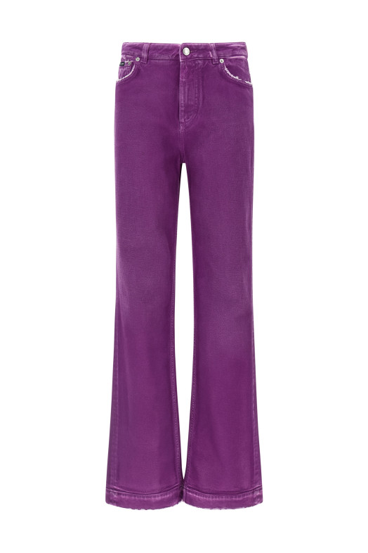 Штани з 5 кишенями, фуксія DOLCE & GABBANA FTC79DG8NO6S9001