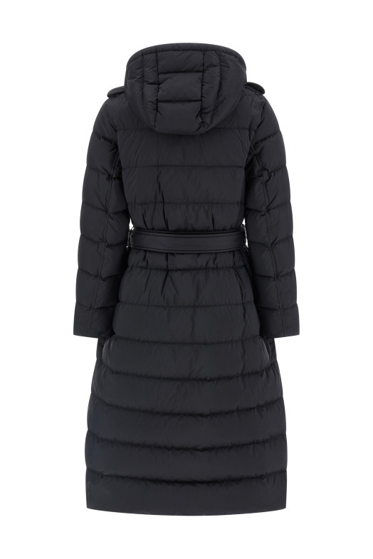 Padded trench coat Black