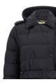 Padded trench coat Black