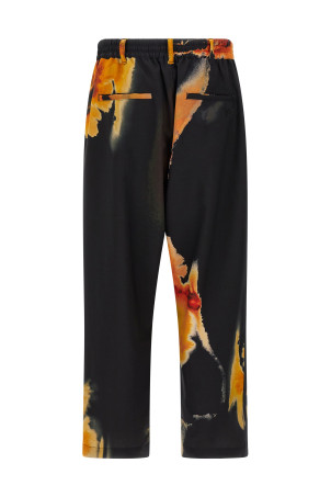 Printed trousers Black
