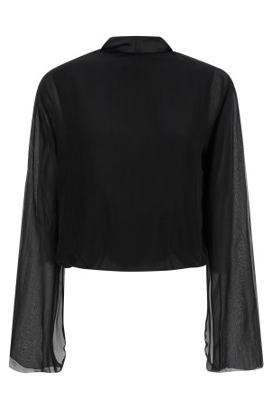 Шифонова сорочка чорна ALBERTA FERRETTI V020151150555 Шифонова сорочка чорна ALBERTA FERRETTI V020151150555