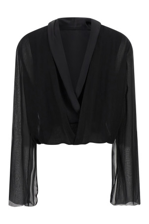 Chiffon Shirt Black