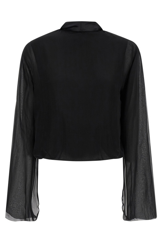Chiffon Shirt Black
