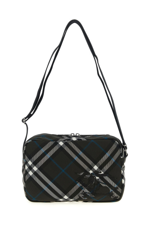 'Check' crossbody bag Black