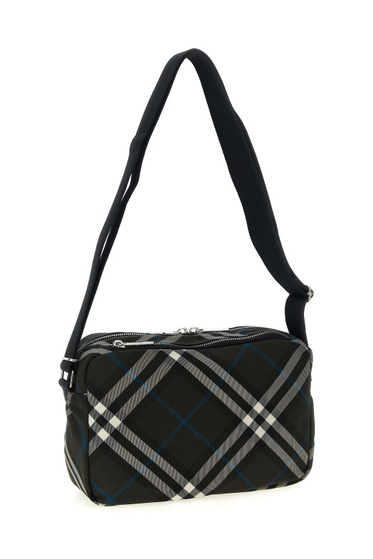 'Check' crossbody bag Black