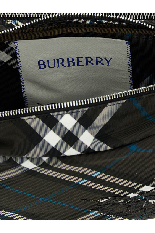 'Check' crossbody bag Black