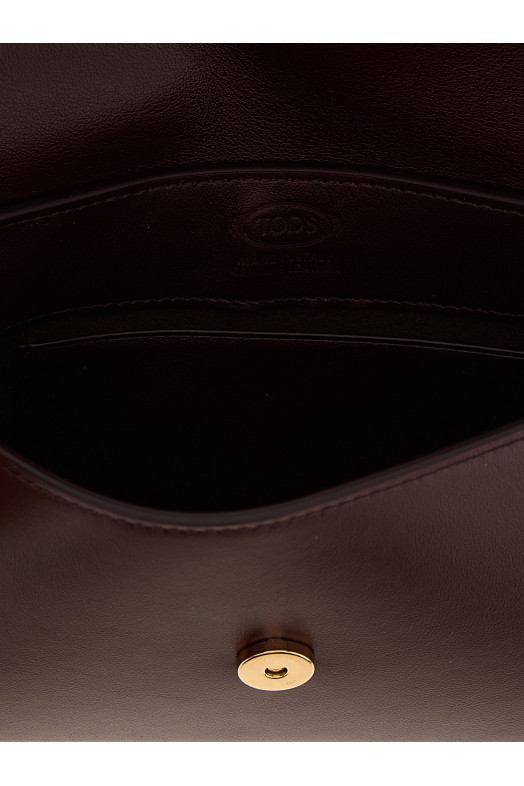 Mini leather shoulder strap Brown Mini leather shoulder strap Brown