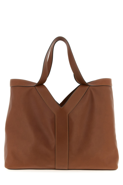 'Y' large shopping bag Brown