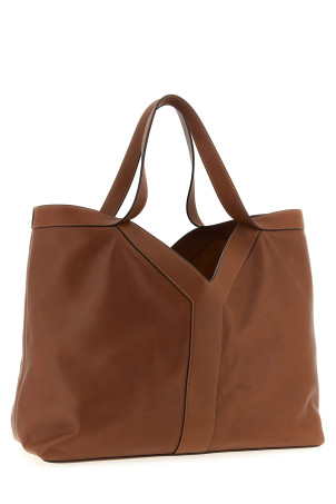 'Y' large shopping bag Brown