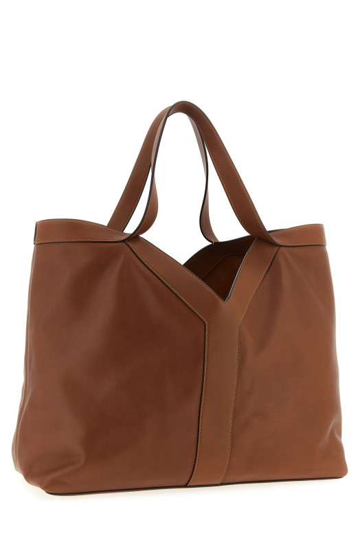 'Y' large shopping bag Brown