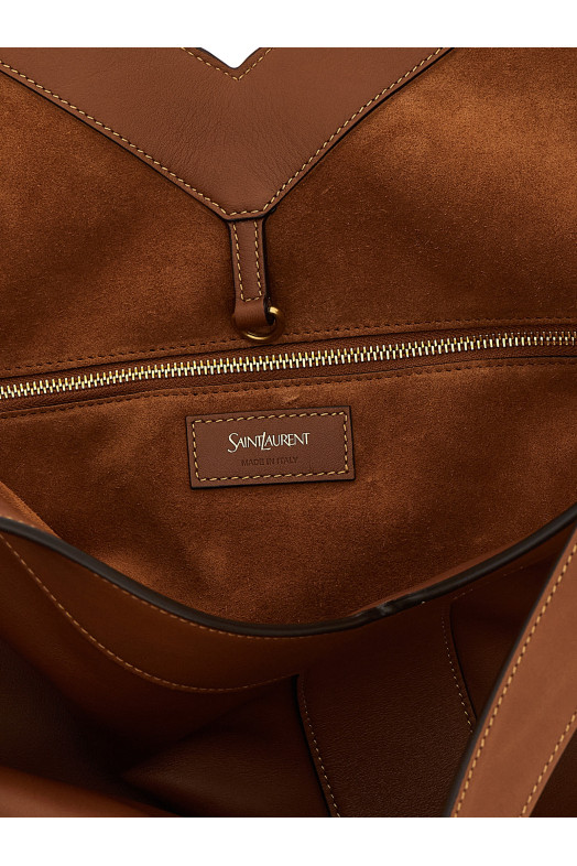 'Y' large shopping bag Brown