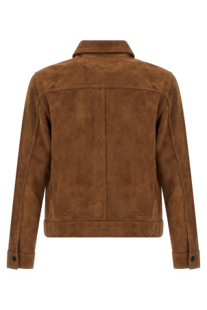 Кожаная куртка, разноцветная AMI PARIS HJK243LH0059216 Кожаная куртка, разноцветная AMI PARIS HJK243LH0059216