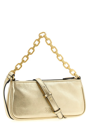 'Half Moon Baguette' mini crossbody bag Gold