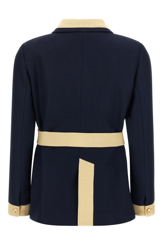 Пояс Valentino Garavani с ремнем, синий B3CJ7S098TDSV