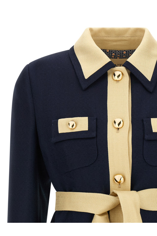 Пояс Valentino Garavani с ремнем, синий B3CJ7S098TDSV