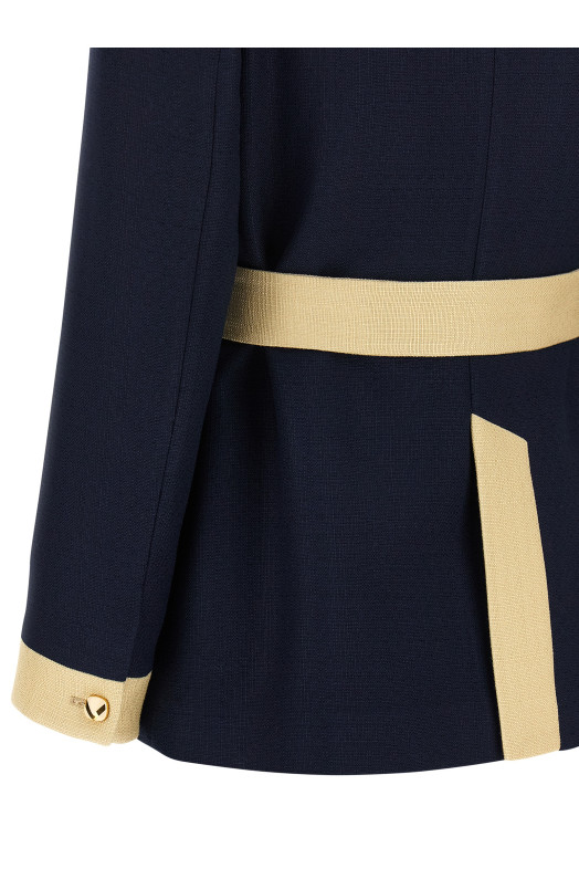 Пояс Valentino Garavani с ремнем, синий B3CJ7S098TDSV