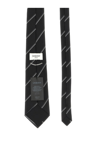 SAINT LAURENT 'Double Rayur' галстук черный 8250663Y0021062 SAINT LAURENT 'Double Rayur' галстук черный 8250663Y0021062