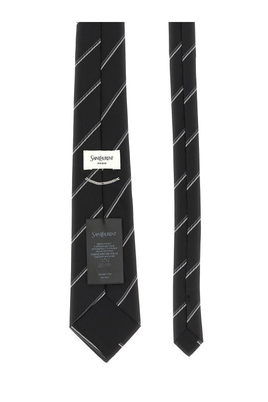 SAINT LAURENT 'Double Rayur' галстук черный 8250663Y0021062 SAINT LAURENT 'Double Rayur' галстук черный 8250663Y0021062