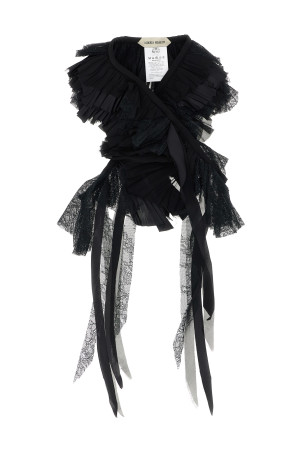 Шарф-хомут Georgette Black ALBERTA FERRETTI A440151160555 Шарф-хомут Georgette Black ALBERTA FERRETTI A440151160555