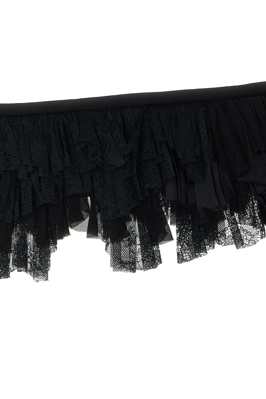 Шарф-хомут Georgette Black ALBERTA FERRETTI A440151160555 Шарф-хомут Georgette Black ALBERTA FERRETTI A440151160555