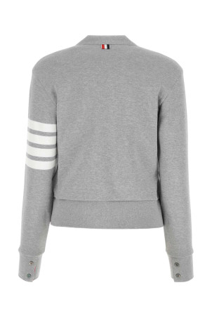 Сірий бавовняний кардиган Melange THOM BROWNE (FJT069A00535)