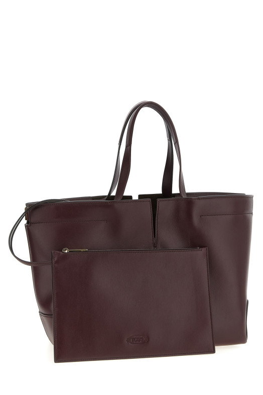 Середньо-мала сумка для покупок «TodTOD'S 's Di Bag Folio» бордового кольору XBWDBMA0250RORR822 Середньо-мала сумка для покупок «TodTOD'S 's Di Bag Folio» бордового кольору XBWDBMA0250RORR822