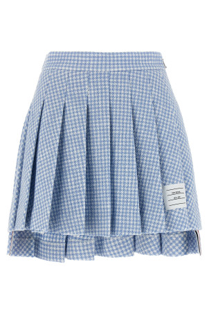 Плиссированная твидовая юбка СИНЯЯ THOM BROWNE FJK143AJ0222480 Плиссированная твидовая юбка СИНЯЯ THOM BROWNE FJK143AJ0222480