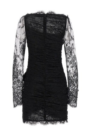 Платье с драпировкой. Черное ALESSANDRA RICH FABX4125P46230900 Платье с драпировкой. Черное ALESSANDRA RICH FABX4125P46230900