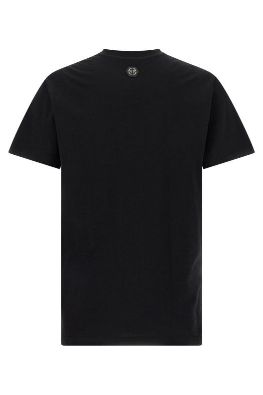 Футболка з логотипом Чорна PHILIPP PLEIN FAECMTK8458PJY002N02 Футболка з логотипом Чорна PHILIPP PLEIN FAECMTK8458PJY002N02