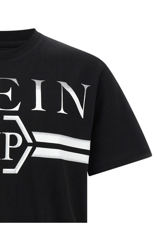 Футболка з логотипом Чорна PHILIPP PLEIN FAECMTK8458PJY002N02 Футболка з логотипом Чорна PHILIPP PLEIN FAECMTK8458PJY002N02