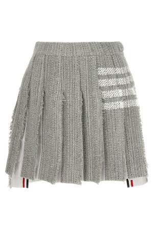 Плісирована твідова спідниця Сіра THOM BROWNE FGC724TF0512035