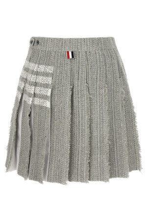 Плісирована твідова спідниця Сіра THOM BROWNE FGC724TF0512035