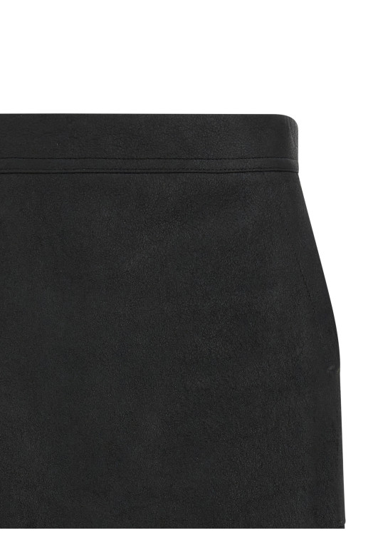 'Fog Cutdff' mini skirt Black