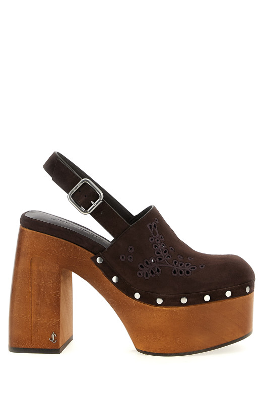 'Alida' clog Brown