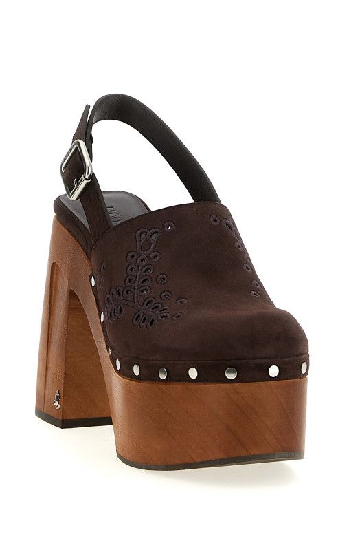 'Alida' clog Brown