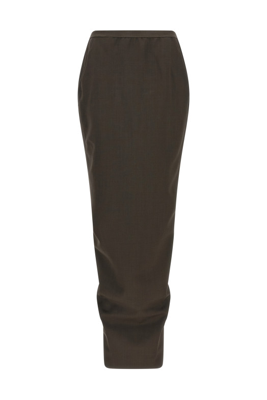 'Soft Pillar long' skirt Gray 'Soft Pillar long' skirt Gray