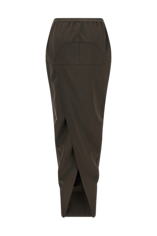 'Soft Pillar long' skirt Gray 'Soft Pillar long' skirt Gray