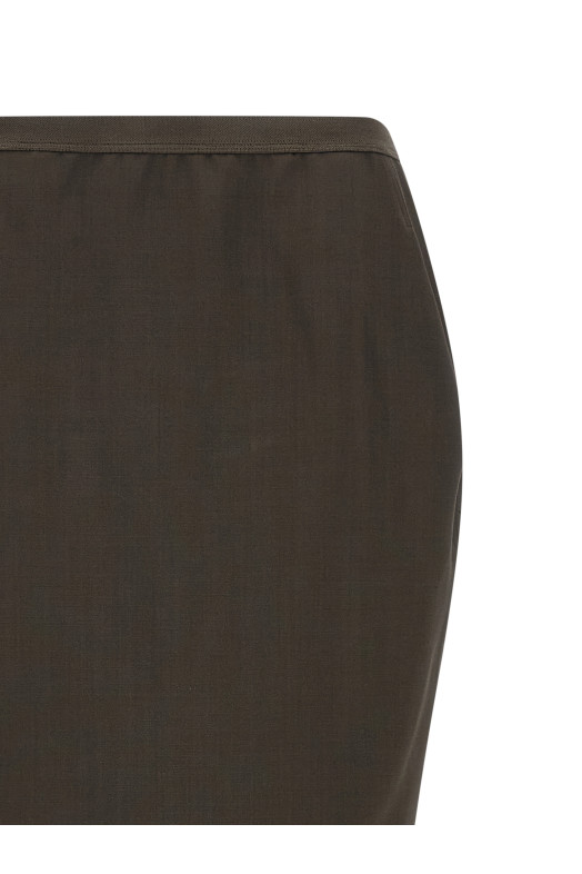 'Soft Pillar long' skirt Gray 'Soft Pillar long' skirt Gray